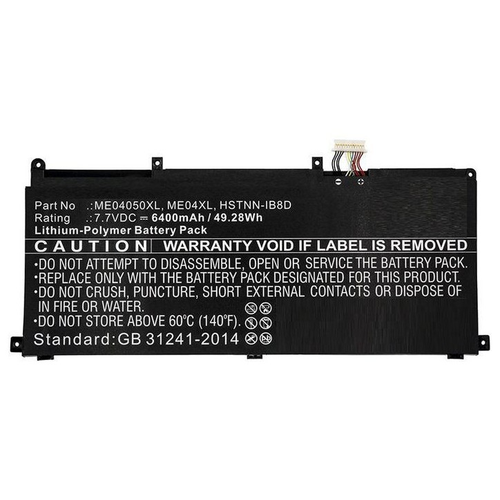 MBXHP-BA0230 CoreParts Laptop Batteria for HP 46Wh Li-Pol 7.7V 6000mAh Black for HP Notebook Laptop Elite x2 1013 ELITE x2 1013 