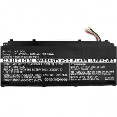 MBXAC-BA0096 MBXAC-BA0096 CoreParts Laptop Batteria for Acer 48Wh Li-Pol 11.1V 4350mAh Black for Acer Notebook Laptop Aspire ...