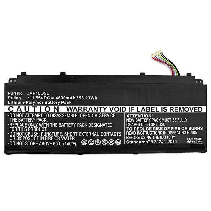 MBXAC-BA0096 CoreParts Laptop Batteria for Acer 48Wh Li-Pol 11.1V 4350mAh Black for Acer Notebook Laptop Aspire S 13 Aspire S 13