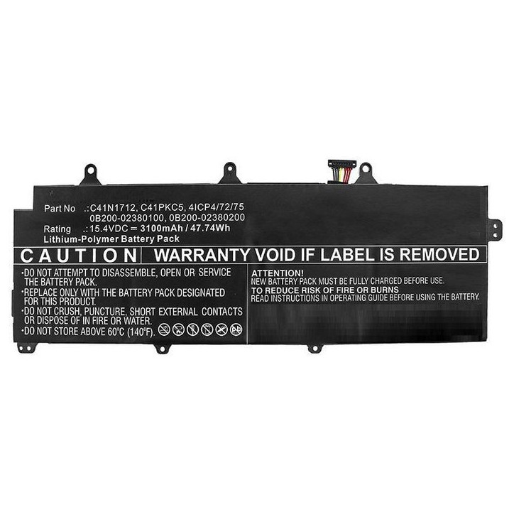 MBXAS-BA0250 CoreParts Laptop Batteria for Asus 47.74Wh Li-Pol 15.4V 3100mAh Black for Asus Notebook Laptop GX501 GX501G GX501GI