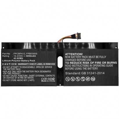MBXFU-BA0038 MBXFU-BA0038 CoreParts Laptop Batteria for Fujitsu 43.92Wh Li-Pol 14.4V 3050mAh Black for Fujitsu Notebook Lapto...