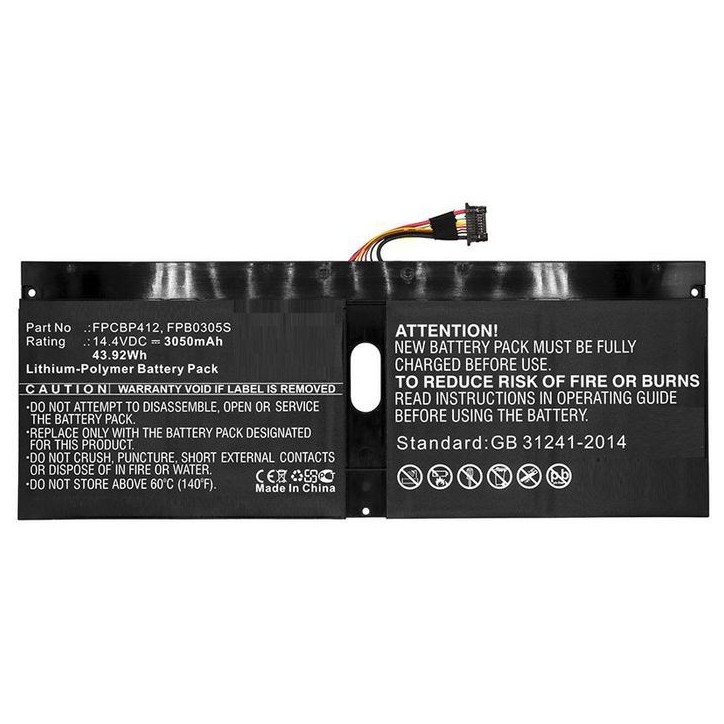 MBXFU-BA0038 CoreParts Laptop Batteria for Fujitsu 43.92Wh Li-Pol 14.4V 3050mAh Black for Fujitsu Notebook Laptop LifeBook U904 