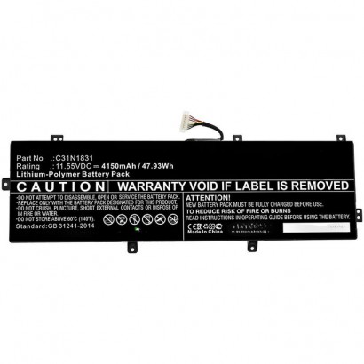 MBXAS-BA0280 MBXAS-BA0280 CoreParts Laptop Batteria for Asus 47.93Wh Li-Polymer 11.55V 4150mAh for Asus P3540FA p3540fa-0091a...