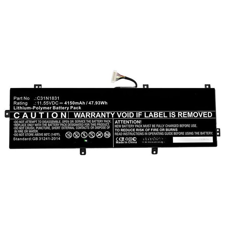 MBXAS-BA0280 CoreParts Laptop Batteria for Asus 47.93Wh Li-Polymer 11.55V 4150mAh for Asus P3540FA p3540fa-0091a8265u p3540fa-01