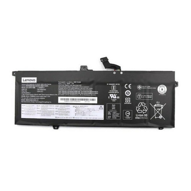 5B10W51841 Lenovo Internal lithium-ion Batteria 6-cell design 48Wh capacity 11.4V voltage compatible with Lenovo ThinkPad system