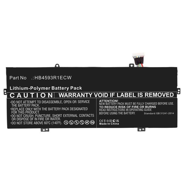 MBXLP-BA0011 CoreParts Laptop Batteria for Huawei 45.60Wh Li-Polymer 7.6V 6000mAh Black for book X Pro i5-8250U 256GB book X Pro