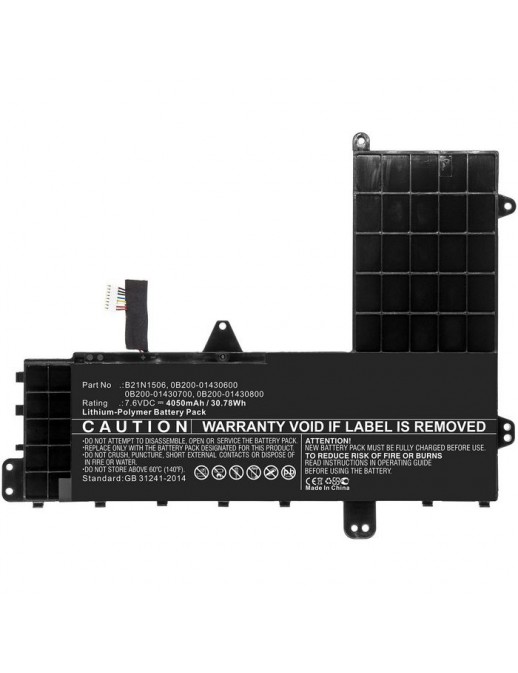 MBXAS-BA0184 MBXAS-BA0184 CoreParts Laptop Batteria for Asus 31WH Li-ion 7.6V 4.05Ah E502NA-2A E502NA-2B E502NA-2C 0B200-0143...