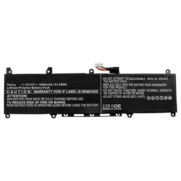 MBXAS-BA0185 CoreParts Laptop Batteria for Asus 42WH Li-ion 11.55V 3.6Ah adol 13 ADOL 13FA ADOL 13FN 0B200-02960000 0B200-030300