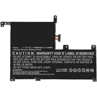 MBXAS-BA0190 MBXAS-BA0190 CoreParts Laptop Batteria for Asus 52WH Li-ion 11.52V 4.5Ah for Asus Q505UA Q505UA-BI5T7 Q505UA-BI5...