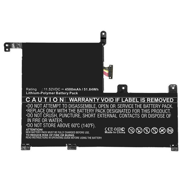 MBXAS-BA0190 CoreParts Laptop Batteria for Asus 52WH Li-ion 11.52V 4.5Ah for Asus Q505UA Q505UA-BI5T7 Q505UA-BI5T9 0B200-0265010