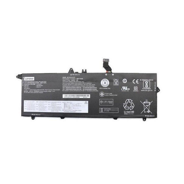 5B10W13910 Lenovo Internal lithium-ion Batteria 57Wh capacity 3 cells designed for Lenovo ThinkPad systems SMP technology. FRU5B