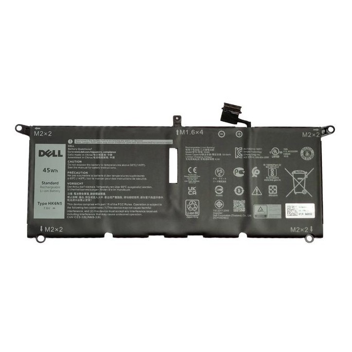WDK63 Dell Batteria 45WHR 4 Cell Lithium Ion Polymer SMP 0WDK63