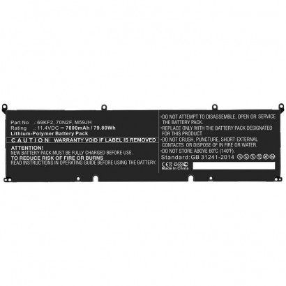 MBXDE-BA0209 MBXDE-BA0209 CoreParts Laptop Batteria for Dell 69Wh Li-Pol 11.55V 6000mAh Black for Dell Notebook Laptop Alienw...