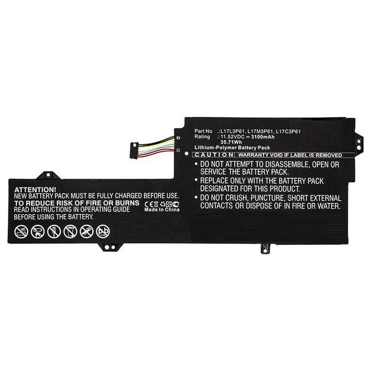 MBXLE-BA0286 CoreParts Laptop Batteria for Lenovo 35.71Wh Li-Pol 11.52V 3100mAh Black for Lenovo Notebook Laptop 7000-13 CHAO700