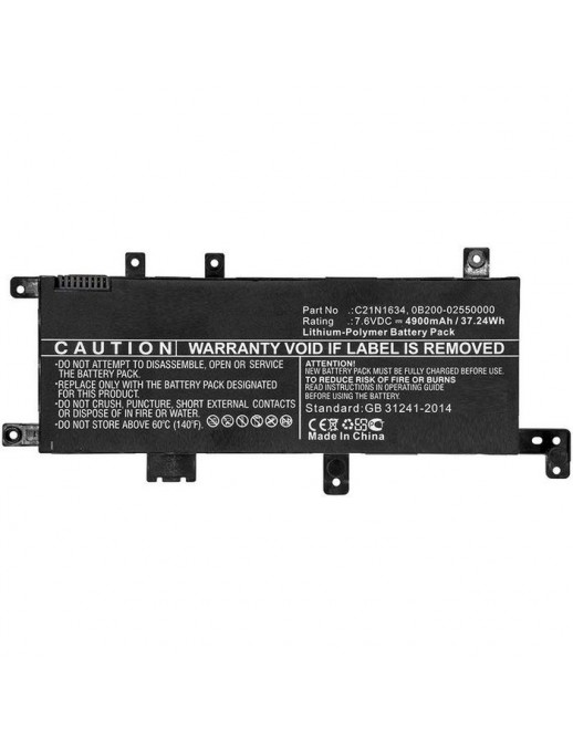 MBXAS-BA0244 MBXAS-BA0244 CoreParts Laptop Batteria for Asus 37.24Wh Li-Pol 7.6V 4900mAh Black for Asus Notebook Laptop A580B...