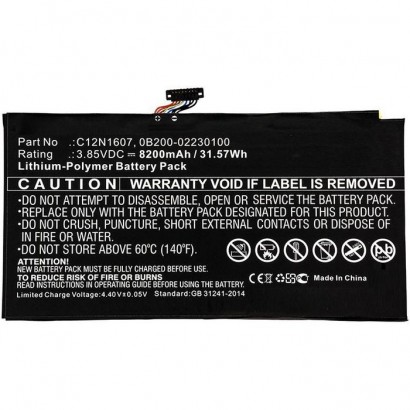 MBXAS-BA0232 MBXAS-BA0232 CoreParts Laptop Batteria for Asus 31.57Wh Li-Pol 3.85V 8200mAh Black for Asus Notebook Laptop T102...