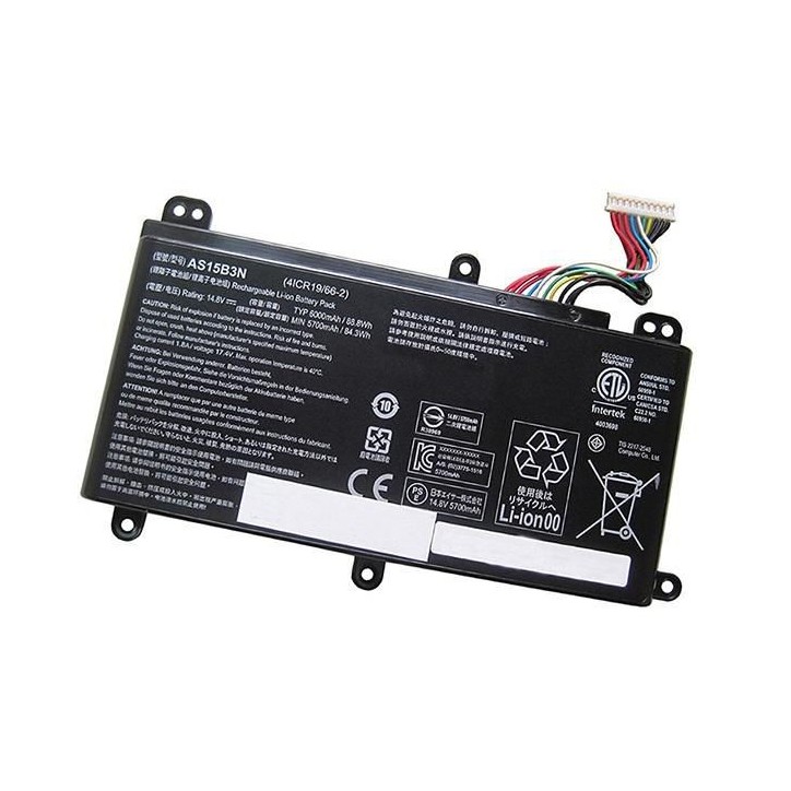 MBXAC-BA0086 CoreParts Laptop Batteria for Acer 86Wh Li-ion 14.8V 5800mAh for Acer Predator 15 G9 17 G9 GX GX-7 4ICR19/66-2 AS15