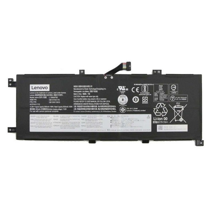 5B10W13933 Lenovo Internal lithium-ion Batteria 46Wh capacity 4-cell design compatible with Lenovo ThinkPad L13 laptops supports