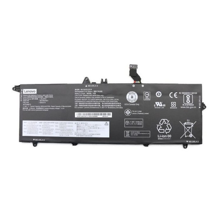 02DL016 Lenovo Lithium-Ion Batteria 57Wh capacity designed for compatibility with Lenovo systems lightweight at 0.3 kg. FRU02DL0