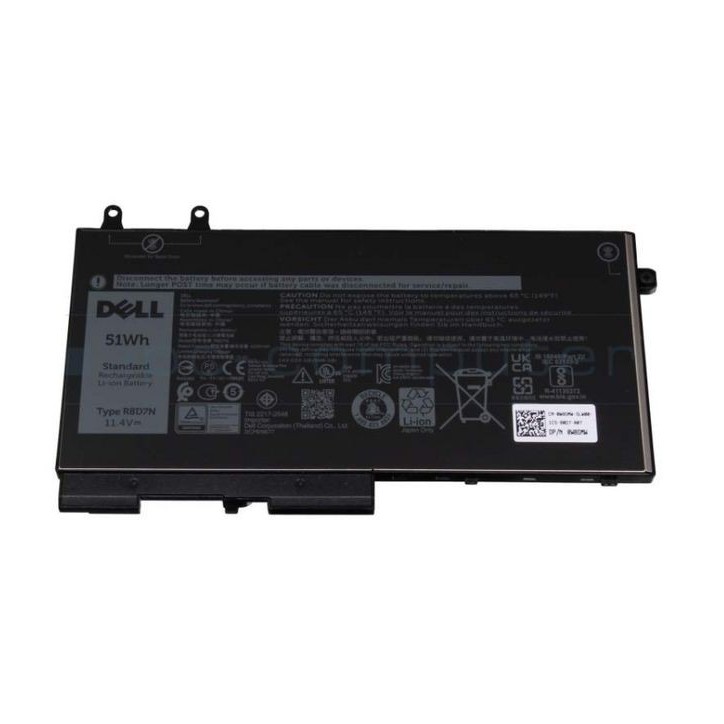 TNT6H Dell Batteria 51WHR 3 Cell Lithium Ion 0TNT6H