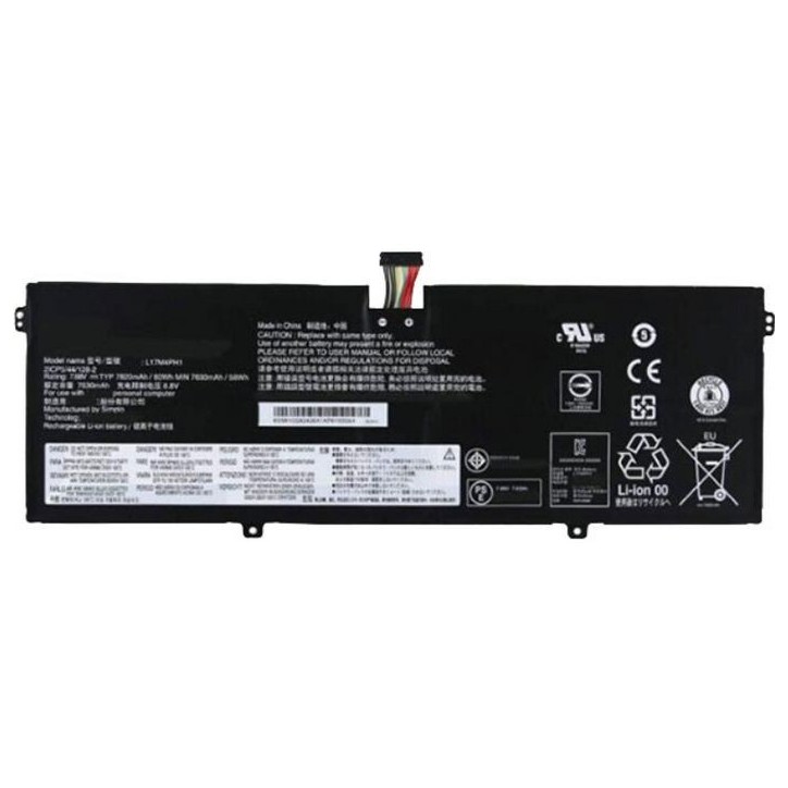 5B10Q82426 Lenovo Li-ion Batteria 7.68V voltage 60Wh capacity 4-cell design compatible with Lenovo Yoga C930-13IKB. FRU5B10Q8242