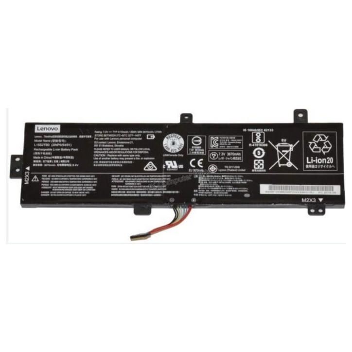 5B10K88299 Lenovo Laptop Batteria for Lenovo IdeaPad 310N 7.3V voltage 30Wh energy capacity 2-cell 3670mAh capacity. FRU5B10K882