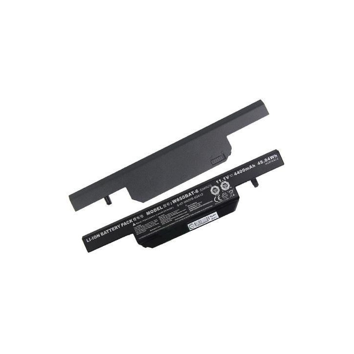 MBXCL-BA0007 CoreParts Laptop Batteria For Clevo 49WH 6Cell Li-ion 11.1V 4.4Ah Black Clevo/SAGER: Clevo W670RC Series Clevo W670