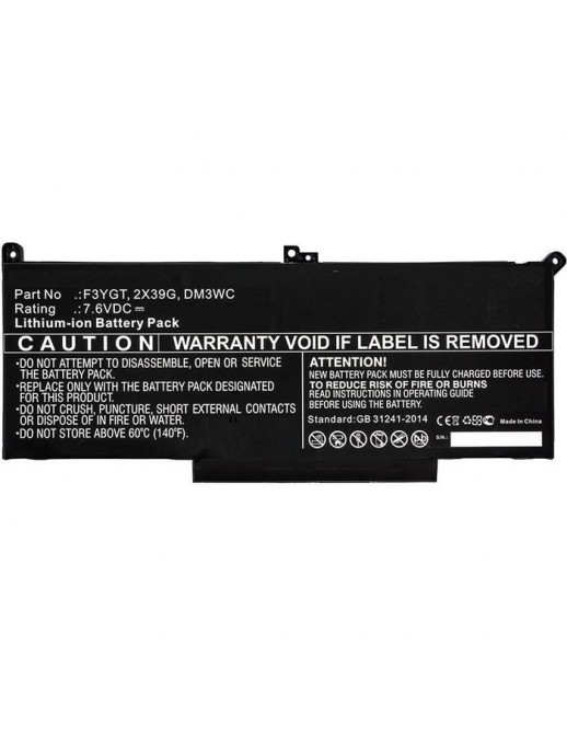 MBXDE-BA0142 CoreParts Laptop Batteria for Dell 44Wh 4 cells Li-Po 7.6V 5800mAh Black Dell Latitude 12 7000 Latitude 12 7290 Lat