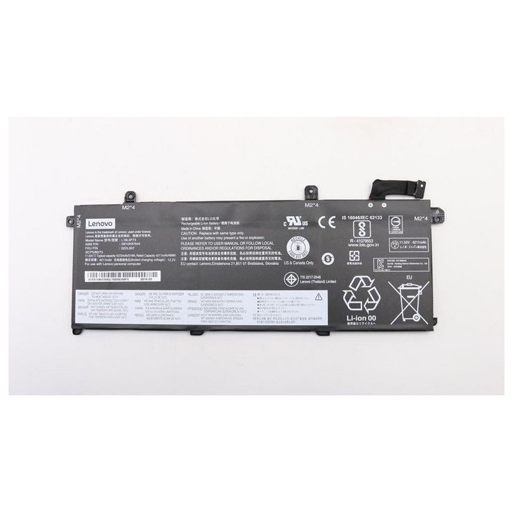 FRU02DL007 Lenovo Internal 3-cell Lithium-Ion Batteria pack 50Wh capacity suitable for Lenovo laptops lightweight design. 02DL00