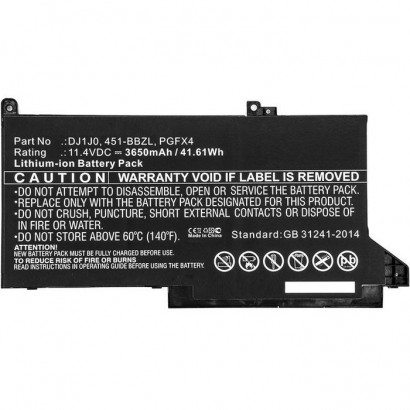 MBXDE-BA0140 CoreParts Laptop Batteria for Dell 42Wh Li-ion 11.4V 3650mAh Black Latitude 12 7000...