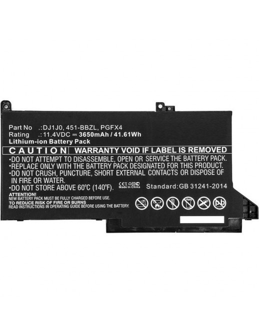 MBXDE-BA0140 CoreParts Laptop Batteria for Dell 42Wh Li-ion 11.4V 3650mAh Black Latitude 12 7000 Latitude 12 7280 Latitude 12 74