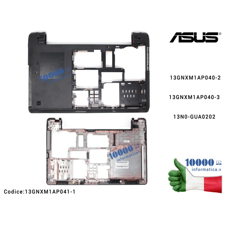 Bottom Case ASUS A52J K52 K52DE K52DR K52DY K52F K52J K52JB K52JC K52JE K52JK K52JR K52JT K52JU K52N Cover Lower Inferiore 13N0-GUA0202 13GNXM1AP040