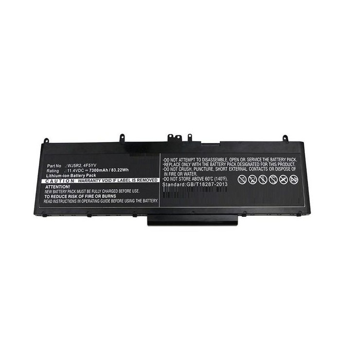 MBXDE-BA0094 CoreParts Laptop Batteria for Dell 59Wh Li-ion 10.8V 5500mAh Black Precision 3510 Precision 3510 Workstation 4F5YV 