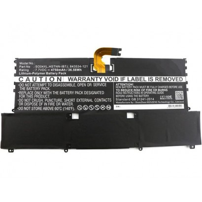 MBXHP-BA0076 MBXHP-BA0076 CoreParts Laptop Batteria for HP 37Wh Li-Pol 7.7V 4750mAh Black F1D61EAABD Spectre 13-V000 Spectre ...