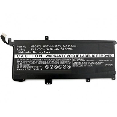 MBXHP-BA0166 CoreParts Laptop Batteria for HP 52Wh Li-ion 15.4V 3400mAh Black Envy X360 M6 M6-AQ003DX M6-AQ005DX M6-AQ105DX M6-A