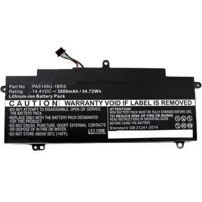 MBXTO-BA0030 MBXTO-BA0030 CoreParts Laptop Batteria for Toshiba 55Wh Li-ion 14.4V 3800mAh Black Tecra Z40-A-10K Tecra Z40-A-1...