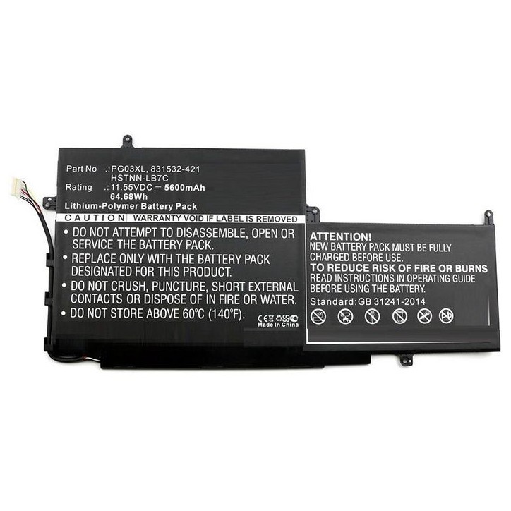 MBXHP-BA0065 CoreParts Laptop Batteria for HP 65Wh Li-Pol 11.55V 5600mAh Black Spectre X360 15 Spectre X360 15 AP011DX Spectre X