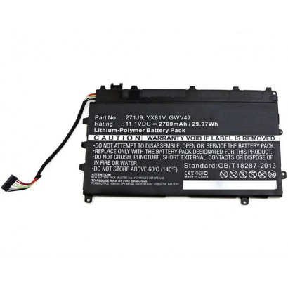 MBXDE-BA0106 MBXDE-BA0106 CoreParts Laptop Batteria for Dell 24Wh Li-Pol 11.1V 2200mAh Black Latitude 13 7000 Latitude 7350 0...