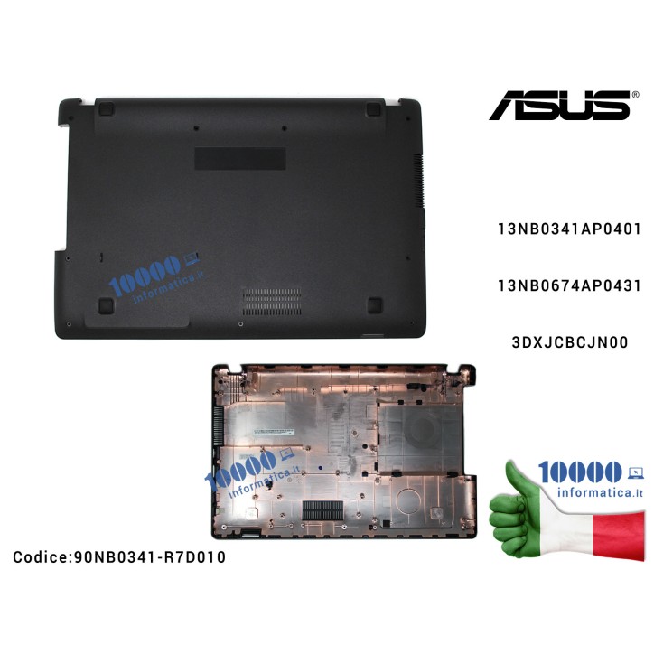 Bottom Case ASUS X551 X551C X551CA X551M X551MA F551 F551C F551CA F551M F551MA Cover Lower Inferiore 13NB0341AP0401 13NB0674AP0431 3DXJCBCJN00 90NB0341-R7D010