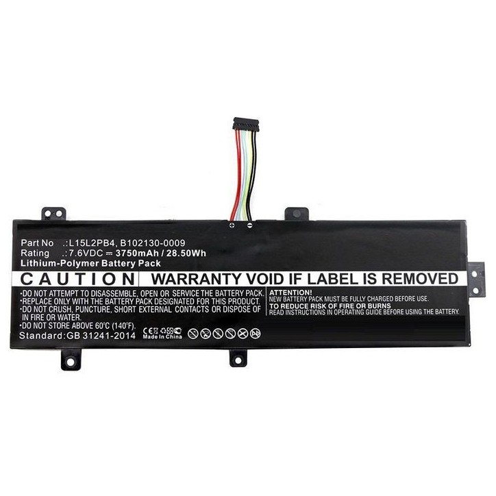 MBXLE-BA0158 CoreParts Laptop Batteria for Lenovo 27,36Wh Li-Pol 7,6V 3600mAh Black for ideapad 310 15" 310 15" Touch 310-15ISK 