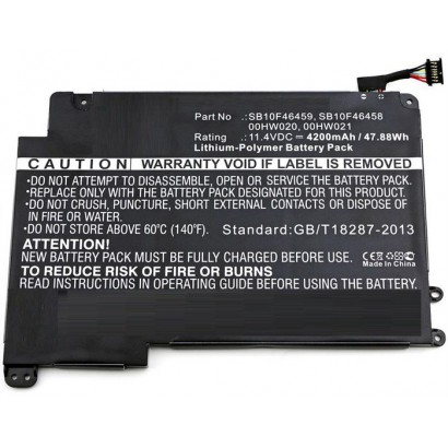 MBXLE-BA0179 MBXLE-BA0179 CoreParts Laptop Batteria for Lenovo 48Wh Li-Pol 11.4V 4200mAh Black ThinkPad Yoga 460 00HW020 00HW...