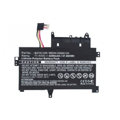 MBXAS-BA0121 MBXAS-BA0121 CoreParts Laptop Batteria for Asus 38Wh Li-Pol 11.4V 3400mAh Black Transformer Book Flip TP500LA Tr...