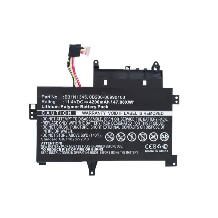 MBXAS-BA0121 CoreParts Laptop Batteria for Asus 38Wh Li-Pol 11.4V 3400mAh Black Transformer Book Flip TP500LA Transformer Book F