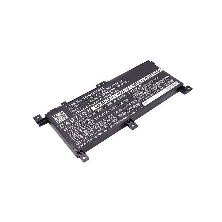 MBXAS-BA0048 CoreParts Laptop Batteria for Asus 29Wh Li-Pol 7.6V 3800mAh Black X556UA X556UB X556UF X556UJ X556UQ X556UR X556UV 