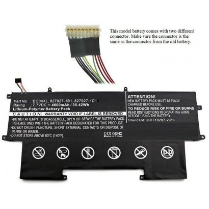 MBXHP-BA0095 MBXHP-BA0095 CoreParts Laptop Batteria for HP 35Wh Li-Pol 7.7V 4600mAh Black EliteBook Folio G1 EliteBook Folio ...