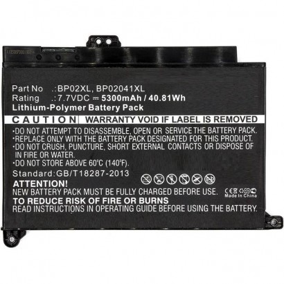MBXHP-BA0082 MBXHP-BA0082 CoreParts Laptop Batteria for HP 39Wh Li-Pol 7.7V 5100mAh Black Pavilion 15-AU010WM Pavilion 15-AU0...