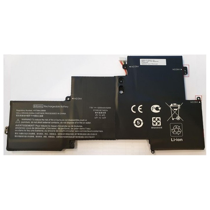 MBXHP-BA0118 CoreParts Laptop Batteria for HP 32Wh Li-Pol 7.6V 4200mAh Black EliteBook Folio 1020 EliteBook Folio 1020 G1 EliteB
