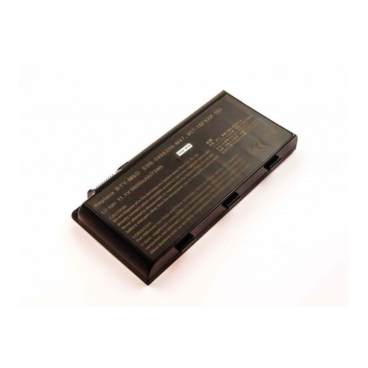 MBXMSI-BA0001 CoreParts Laptop Batteria for MSI 73Wh 9 Cell Li-ion 11.1V 6.6Ah BTY-M6D GT60 GX60 GT70 GT660 GX660 GT680 GX680 GT