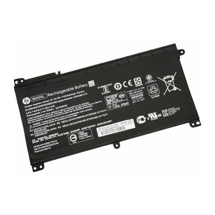 844203-855 HP 3-cell Li-ion Batteria 41Wh capacity 11.55V voltage compatible with select HP laptops. 844203-855 HP 3-cell Li-ion Batteria 41Wh capacity 11.55V voltage compatible with select HP laptops.