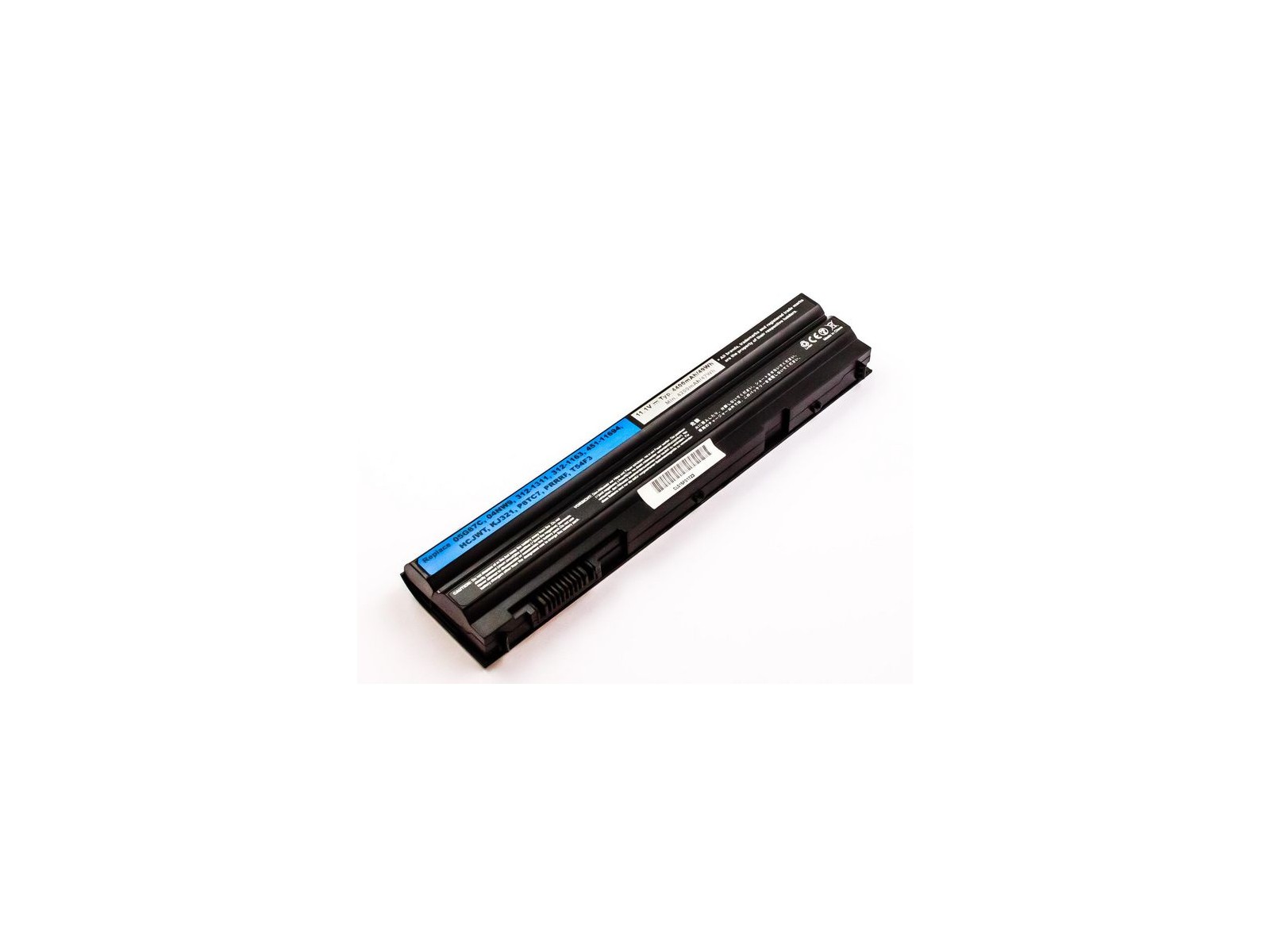 MBI56035 MBI56035 CoreParts Laptop Batteria for Dell 49Wh 6 Cell Li-ion 11.1V 4.4Ah Black TVMVN